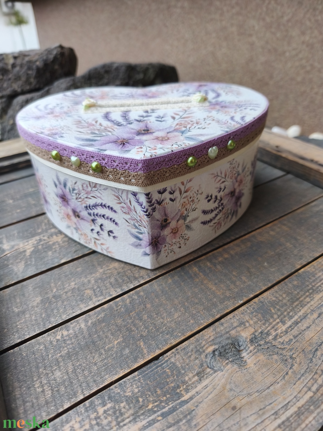 Minőségi, nagyméretű, egyedi mintás esküvői pénzgyűjtő persely. :-) - esküvő - dekoráció - asztaldísz - Meska.hu