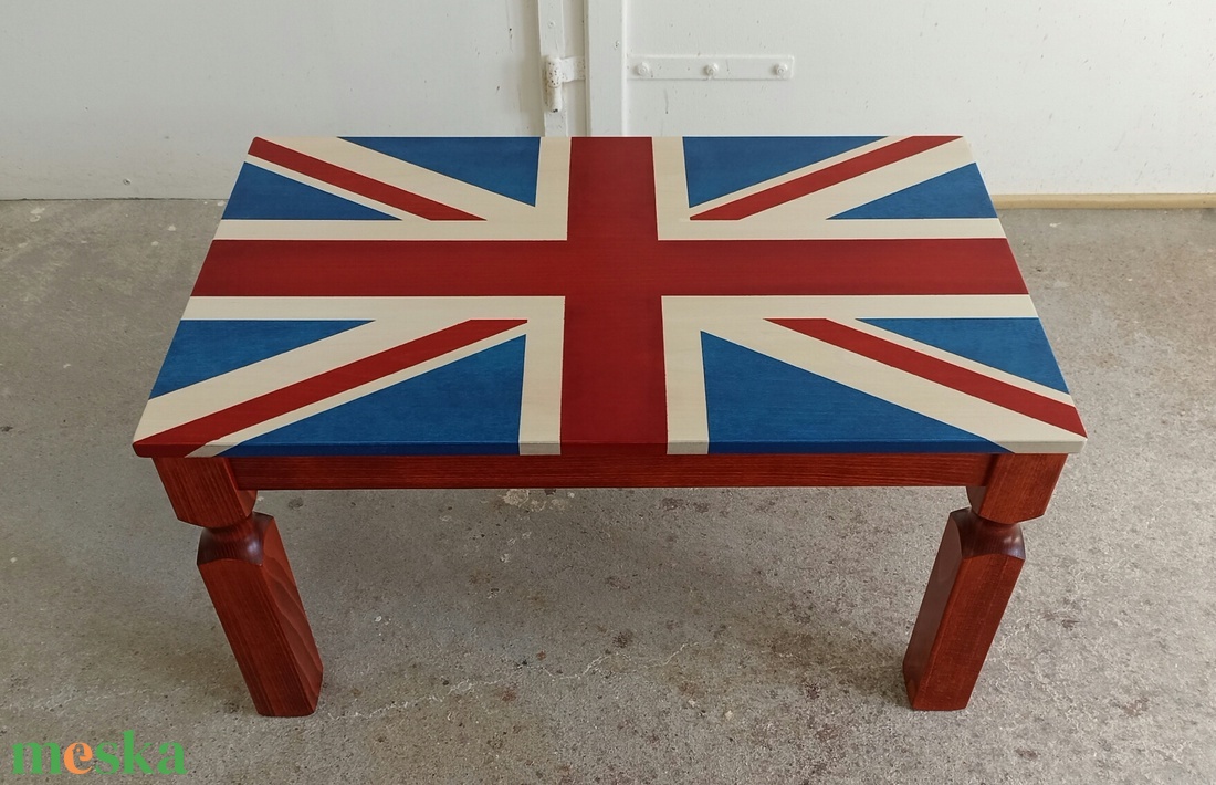 Yoko dohányzóasztal Nagy-Britannia zászló asztallappal - otthon & életmód - bútor - asztal - Meska.hu