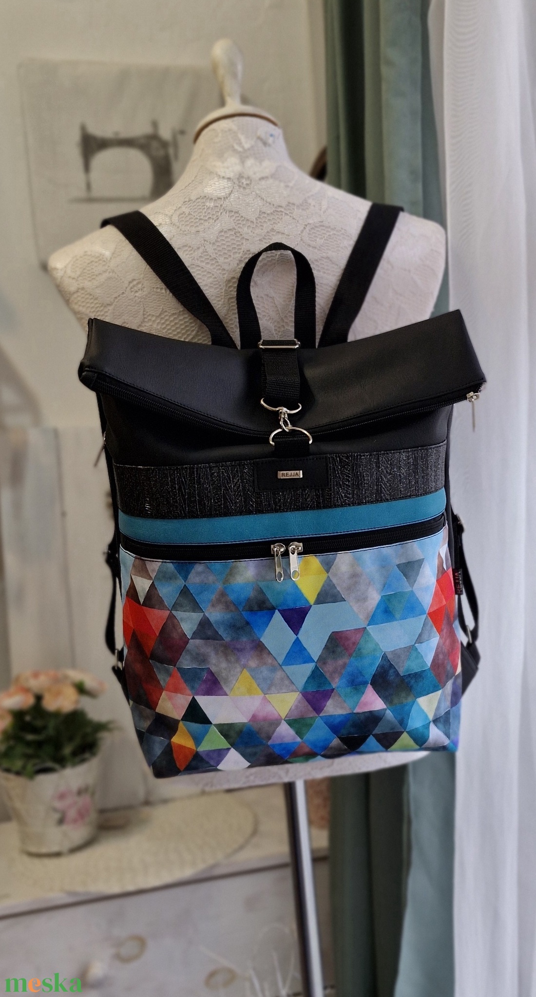 Hátizsák rolltop,rollup - táska & tok - hátizsák - roll top hátizsák - Meska.hu