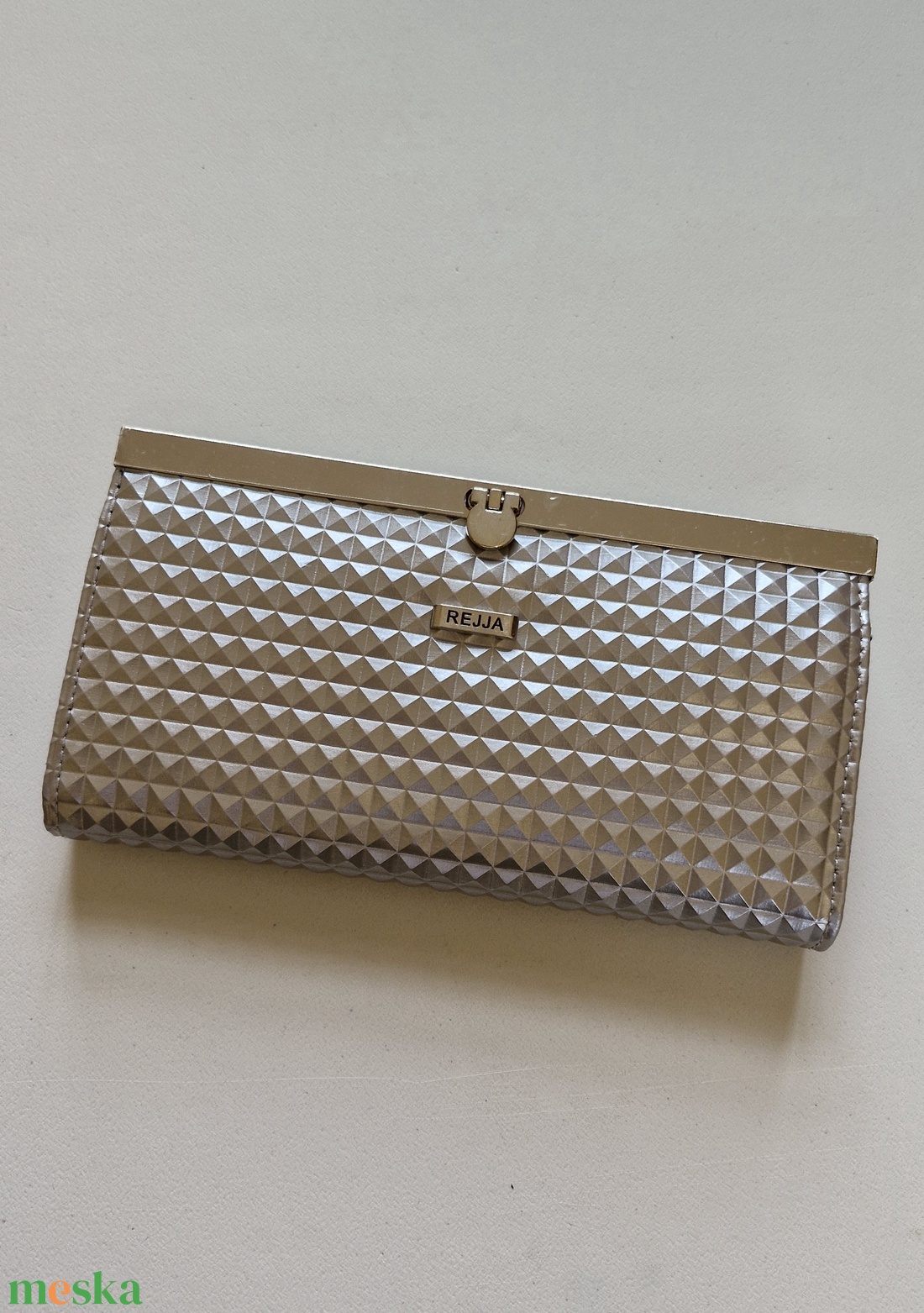 Fém keretes pénztárca - táska & tok - pénztárca & más tok - kártyatartó & irattartó - Meska.hu