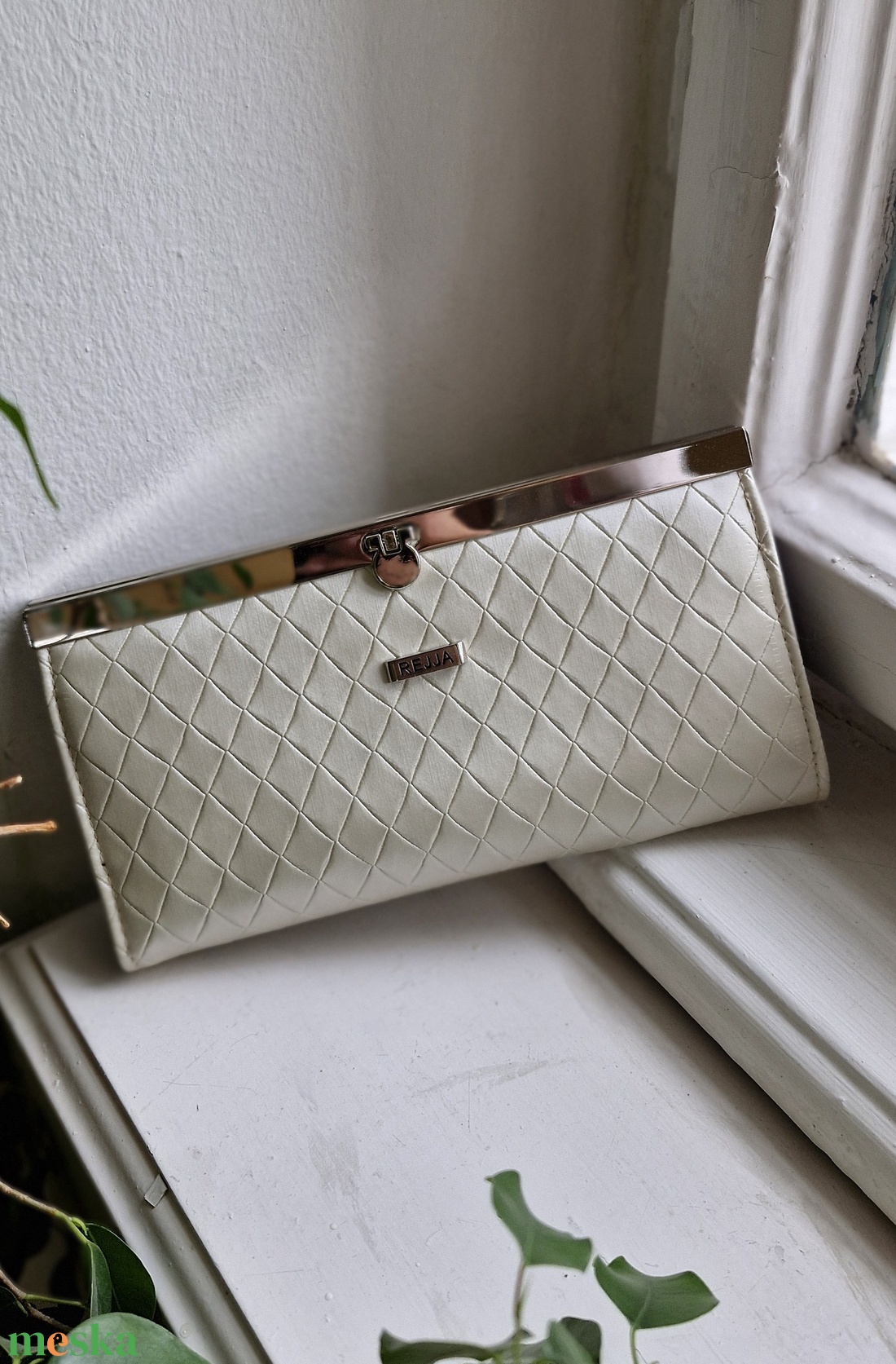 Fém keretes pénztárca - táska & tok - pénztárca & más tok - kártyatartó & irattartó - Meska.hu