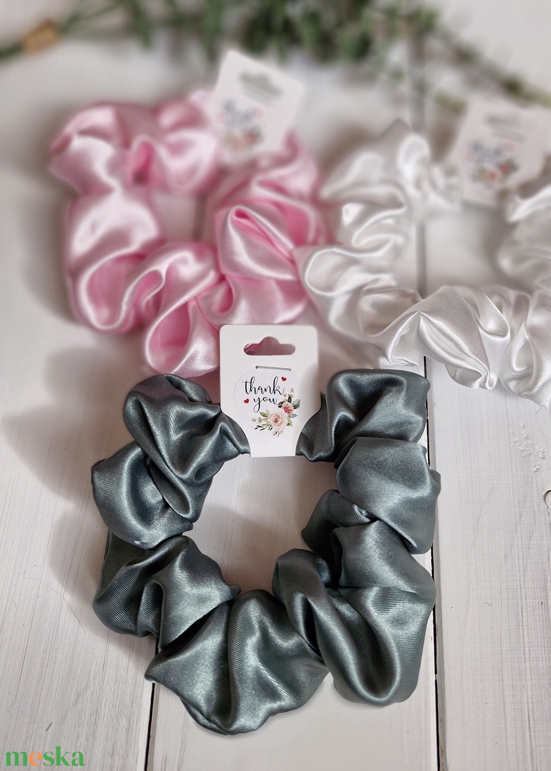 Lánybúcsús köszönő scrunchie barátnős - esküvő - lánybúcsú - Meska.hu