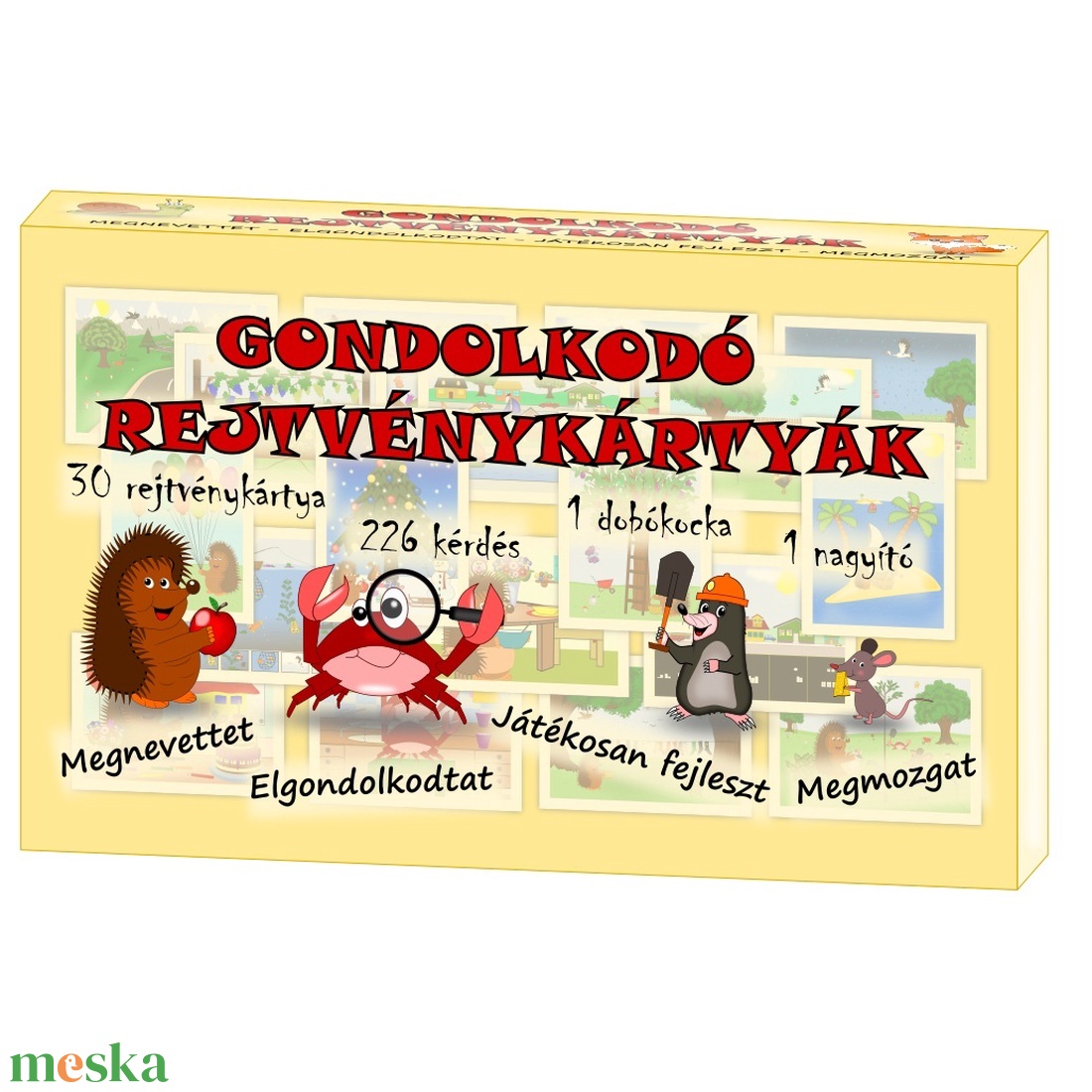 Gondolkodó - Rejtvénykártyák - játék & sport - készségfejlesztő és logikai játék - oktató játékok - Meska.hu Gondolkodó - Rejtvénykártyák - játék & sport - készségfejlesztő és logikai játék - oktató játékok - Meska.hu