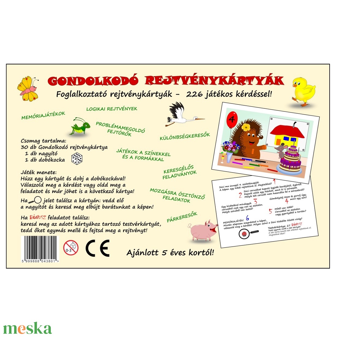 Gondolkodó - Rejtvénykártyák - játék & sport - készségfejlesztő és logikai játék - oktató játékok - Meska.hu Gondolkodó - Rejtvénykártyák - játék & sport - készségfejlesztő és logikai játék - oktató játékok - Meska.hu