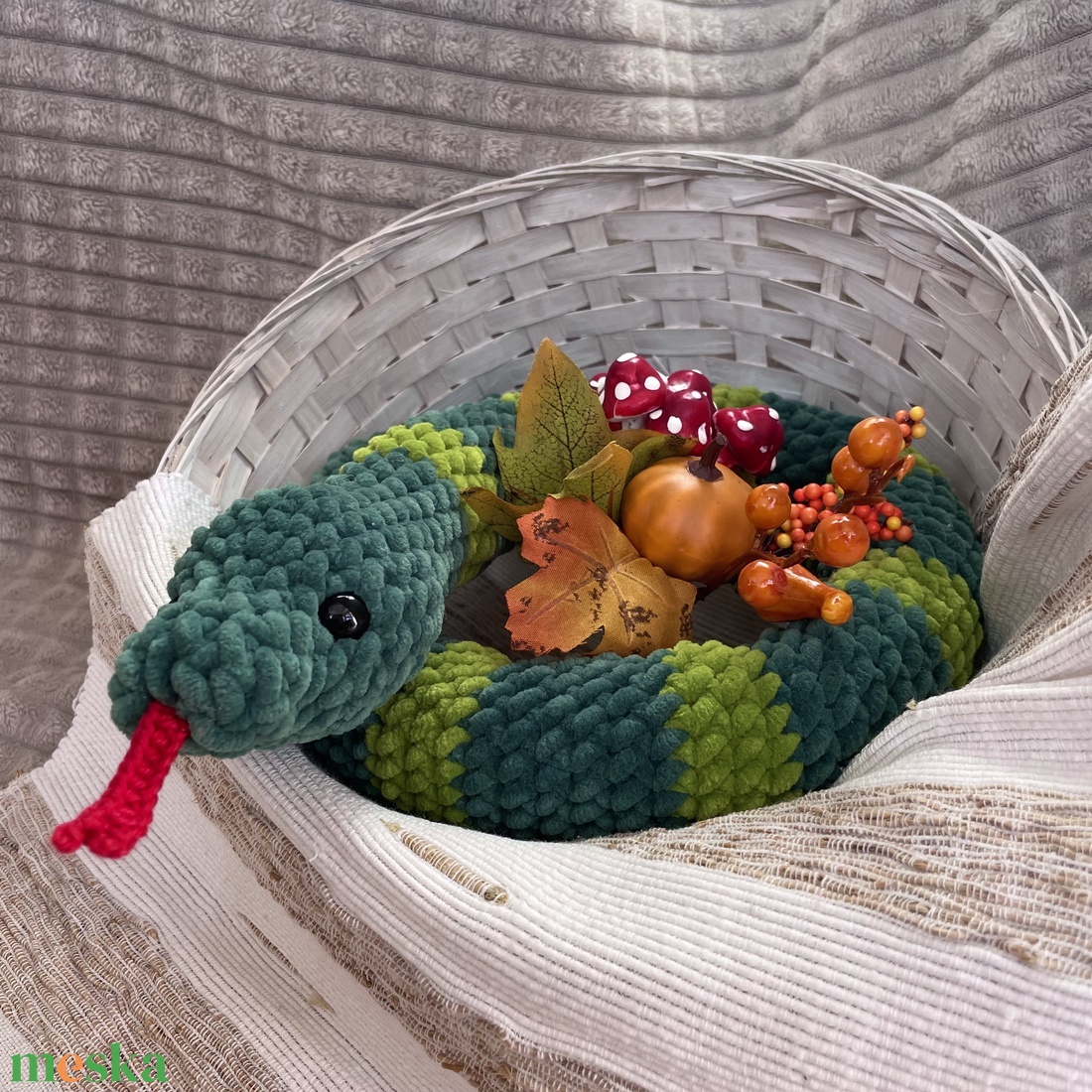 Kígyó plüss - játék & sport - plüssállat & játékfigura - más figura - Meska.hu