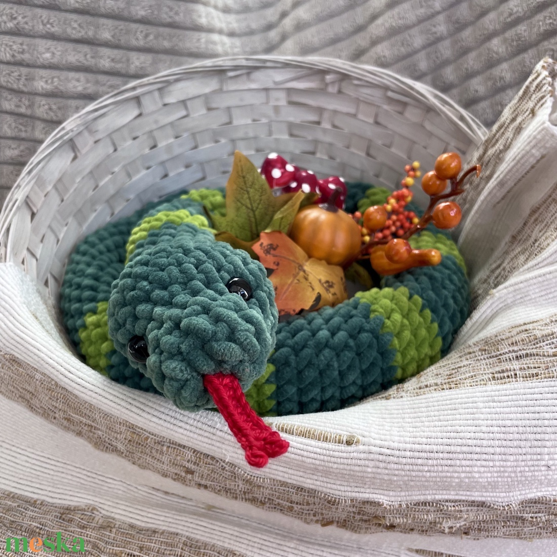 Kígyó plüss - játék & sport - plüssállat & játékfigura - más figura - Meska.hu