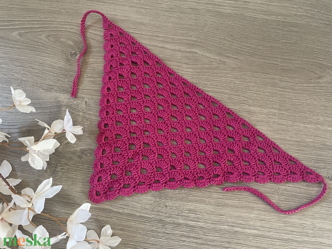 Horgolt fejkendő (bandana) - ruha & divat - sál, sapka, kendő - fejpánt - Meska.hu Horgolt fejkendő (bandana) - ruha & divat - sál, sapka, kendő - fejpánt - Meska.hu