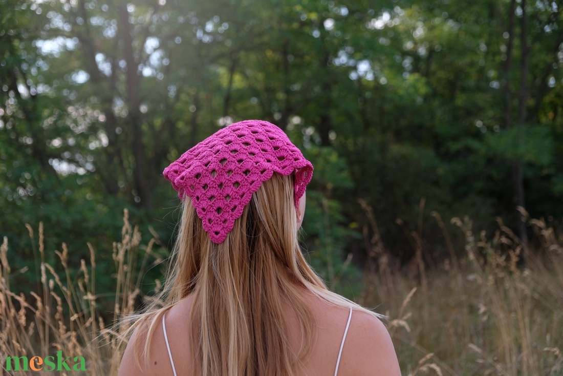 Horgolt fejkendő (bandana) - ruha & divat - sál, sapka, kendő - fejpánt - Meska.hu Horgolt fejkendő (bandana) - ruha & divat - sál, sapka, kendő - fejpánt - Meska.hu