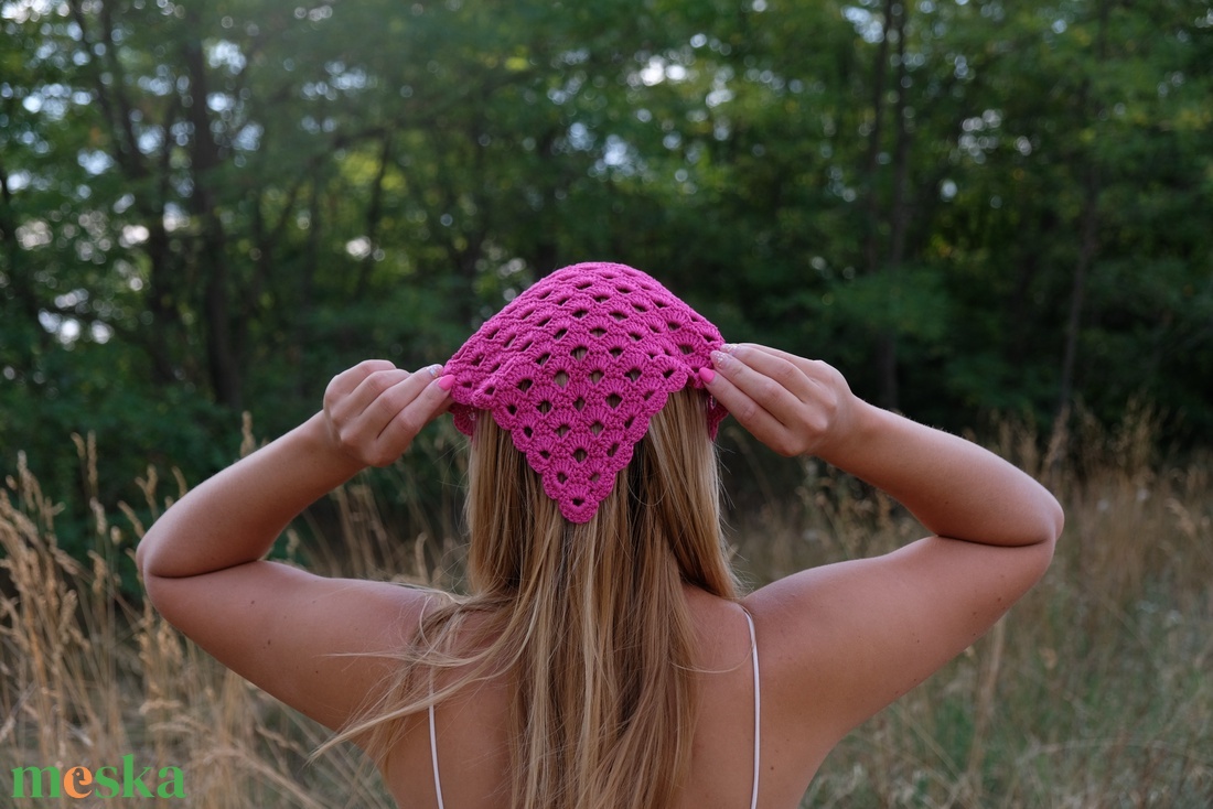 Horgolt fejkendő (bandana) - ruha & divat - sál, sapka, kendő - fejpánt - Meska.hu Horgolt fejkendő (bandana) - ruha & divat - sál, sapka, kendő - fejpánt - Meska.hu