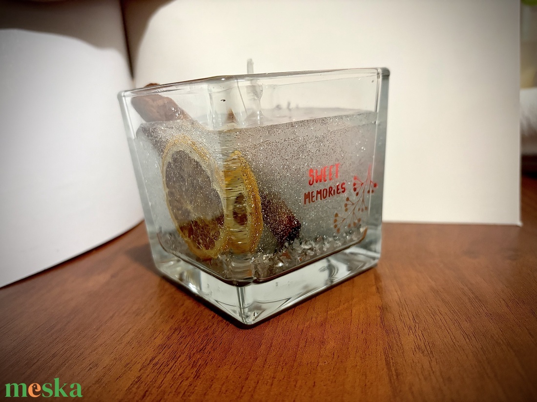 Zselé-viasz gyertya - esküvő - emlék & ajándék - köszönőajándék - Meska.hu