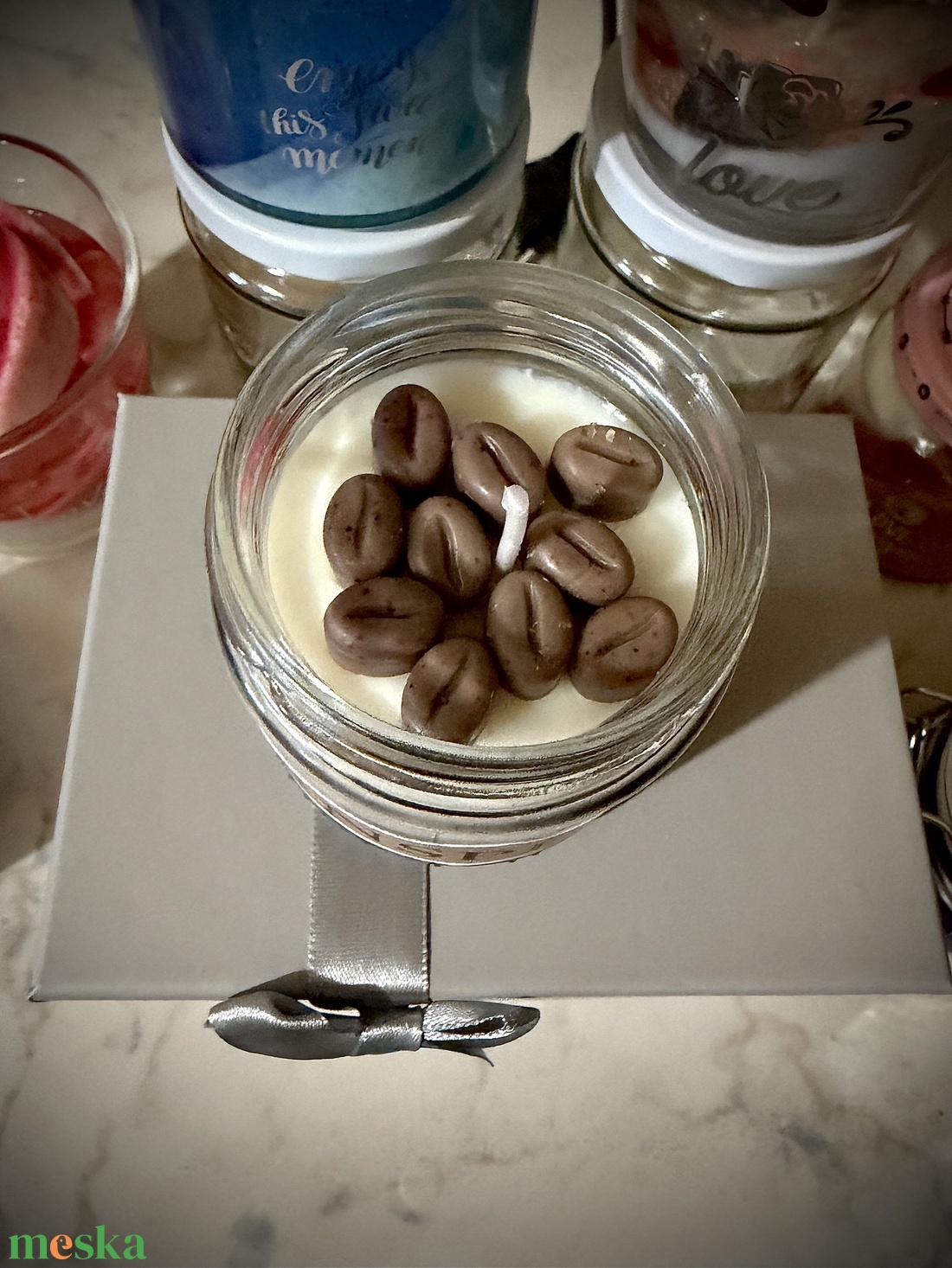 Inspiráló gyertya - esküvő - emlék & ajándék - köszönőajándék - Meska.hu