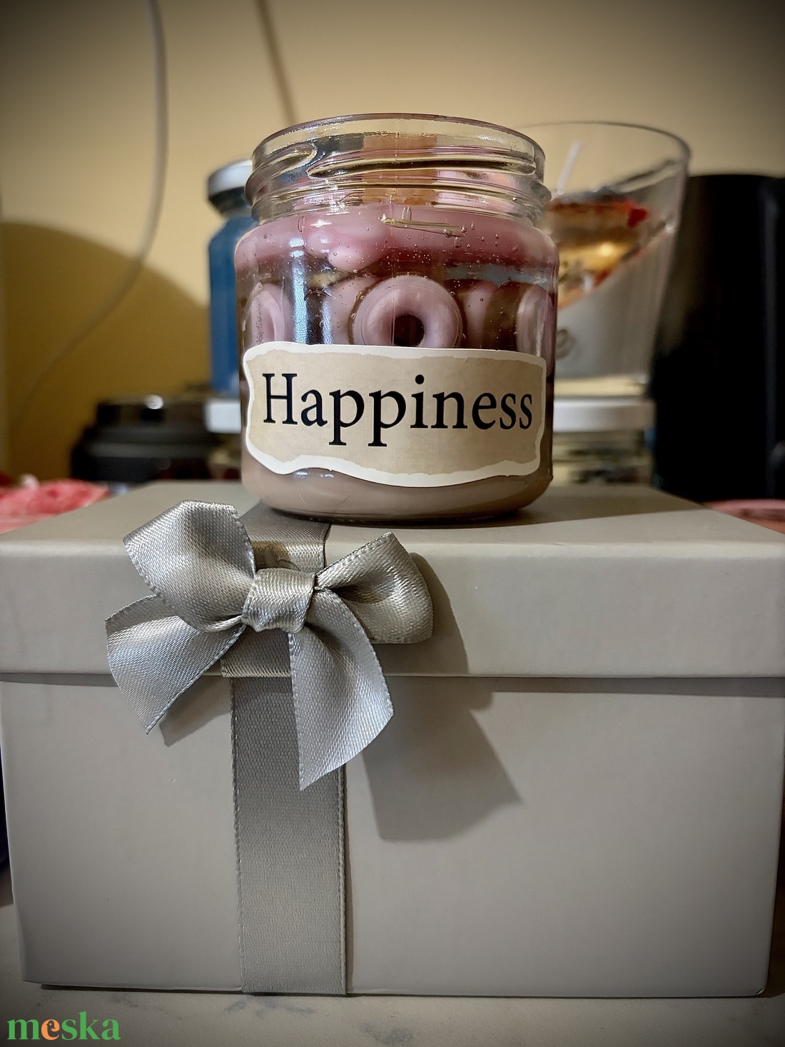 Fánk gyertya - esküvő - emlék & ajándék - köszönőajándék - Meska.hu