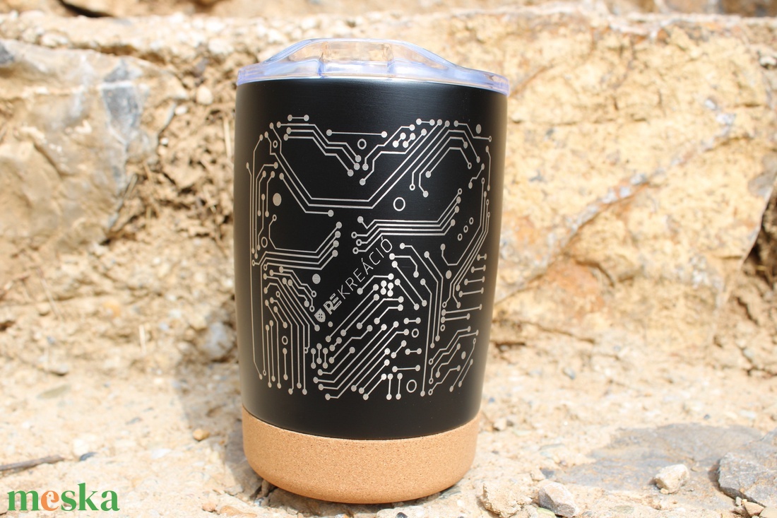 Gravírozott hőtartó pohár- computer dizájn - otthon & életmód - konyhafelszerelés, tálalás - tálalás - pohár - Meska.hu