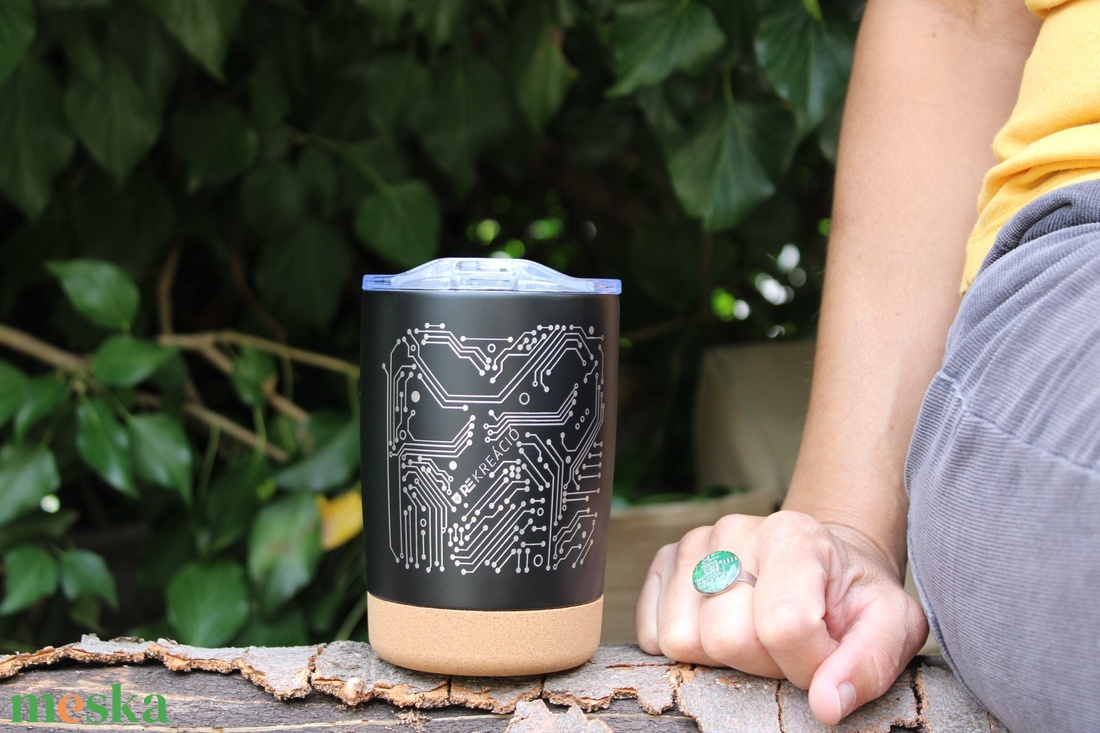 Gravírozott hőtartó pohár- computer dizájn - otthon & életmód - konyhafelszerelés, tálalás - tálalás - pohár - Meska.hu