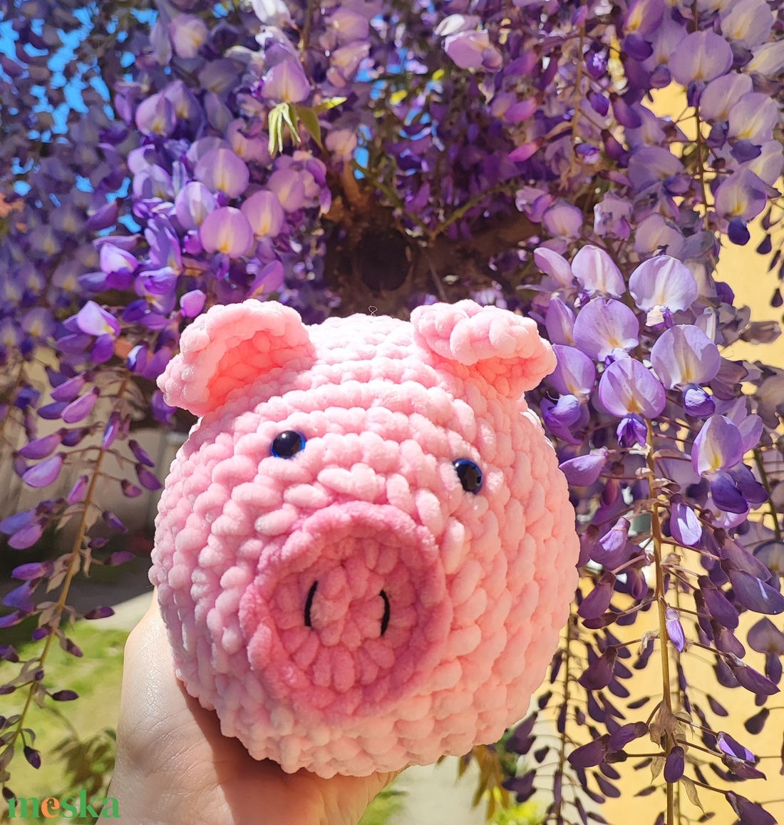 Röfi a dundi horgolt malac - játék & sport - plüssállat & játékfigura - malac - Meska.hu