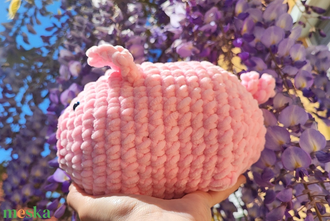 Röfi a dundi horgolt malac - játék & sport - plüssállat & játékfigura - malac - Meska.hu