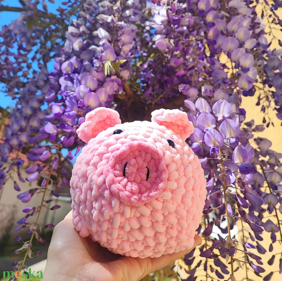 Röfi a dundi horgolt malac - játék & sport - plüssállat & játékfigura - malac - Meska.hu