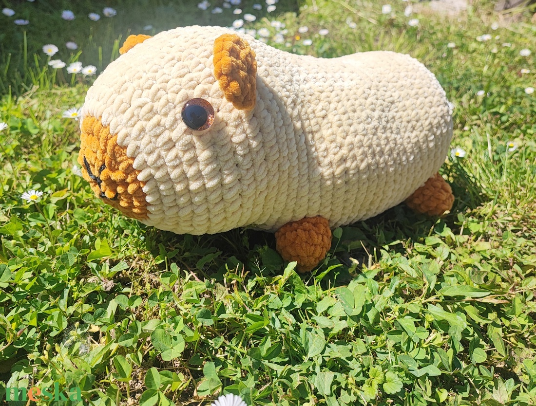 Óriás puha horgolt capybara, kapibara - játék & sport - plüssállat & játékfigura - kapibara - Meska.hu