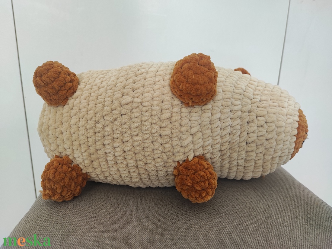 Óriás puha horgolt capybara, kapibara - játék & sport - plüssállat & játékfigura - kapibara - Meska.hu