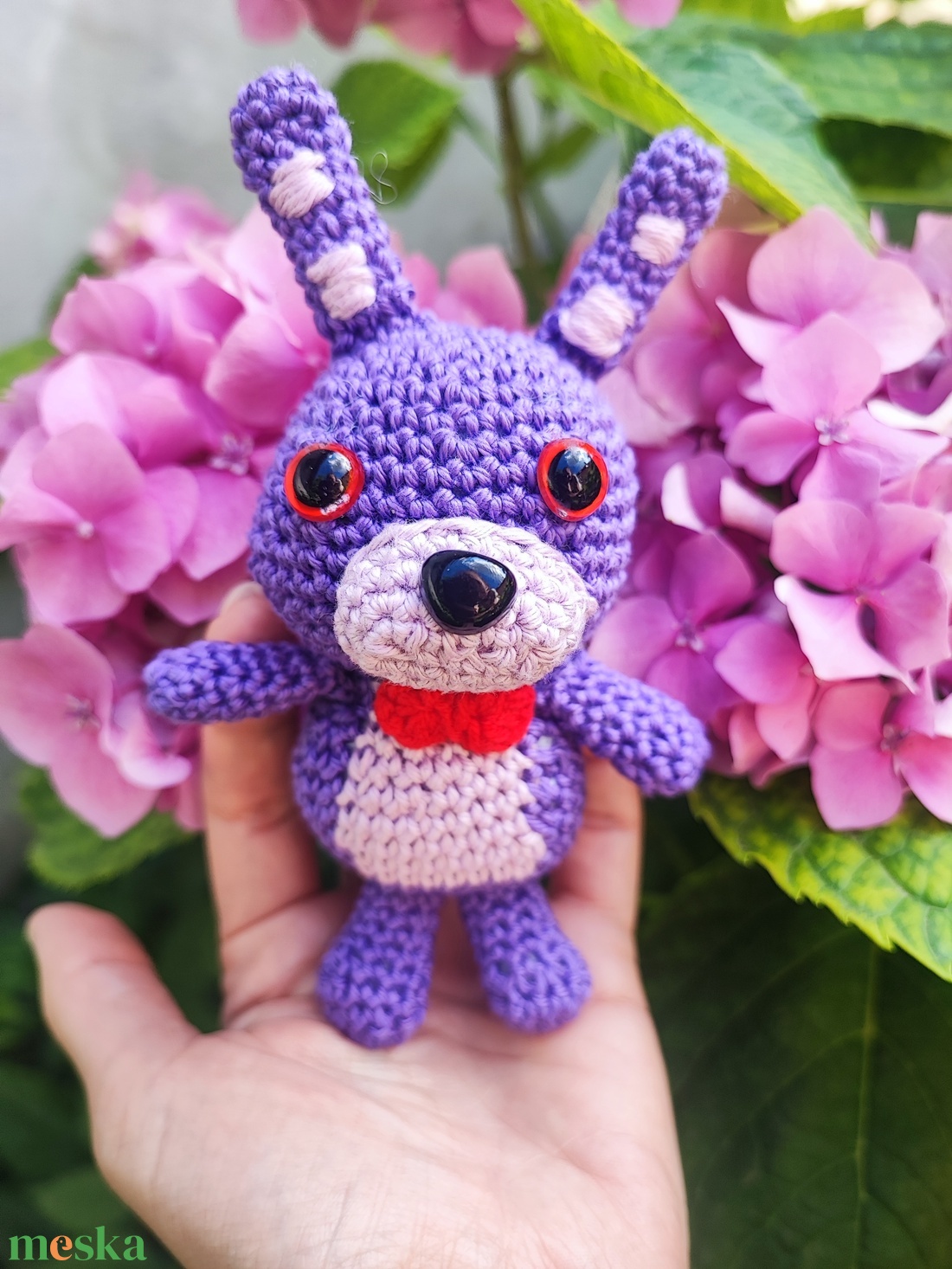 Bonnie nyuszi : Fnaf horgolt - játék & sport - plüssállat & játékfigura - nyuszi - Meska.hu