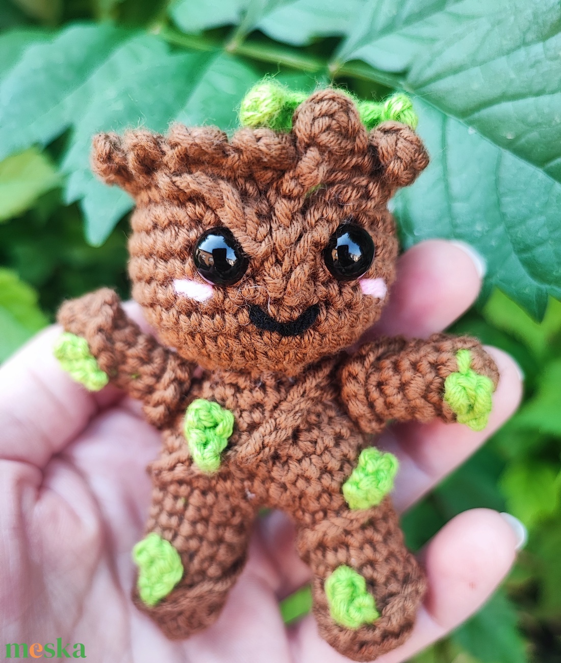 Horgolt baby Groot - játék & sport - plüssállat & játékfigura - más figura - Meska.hu