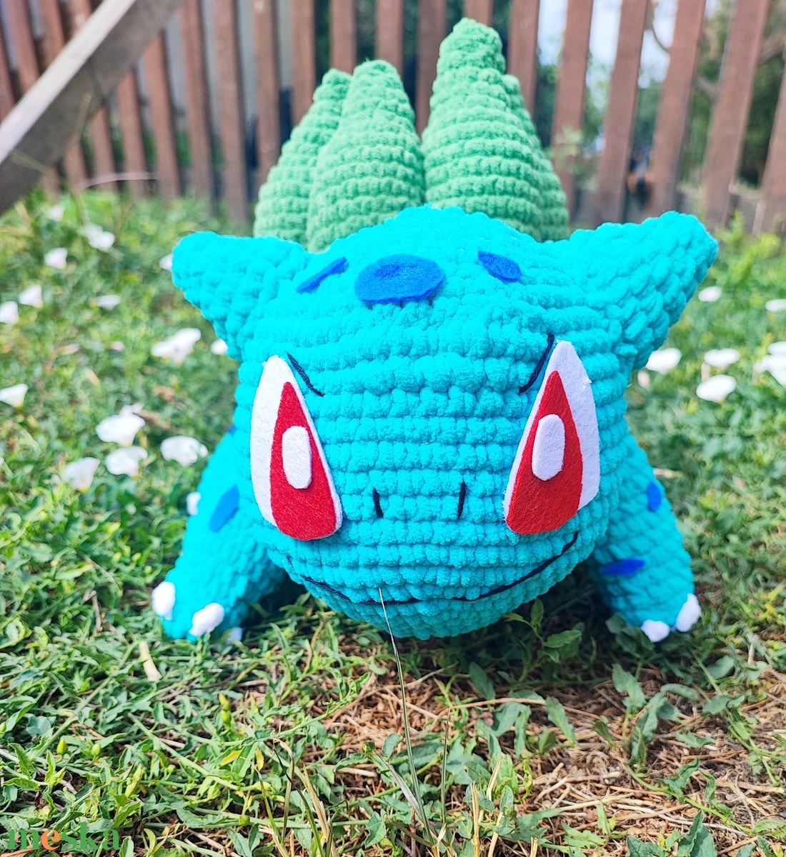 Horgolt óriás Bulbasaur Pokémon - játék & sport - plüssállat & játékfigura - más figura - Meska.hu