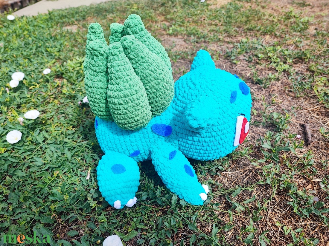 Horgolt óriás Bulbasaur Pokémon - játék & sport - plüssállat & játékfigura - más figura - Meska.hu