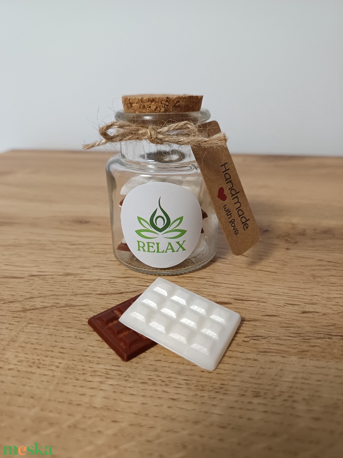 Édes kísértés - vanília-fahéj szója illatviasz - otthon & életmód - gyertya, illat, aroma - illatviasz - Meska.hu