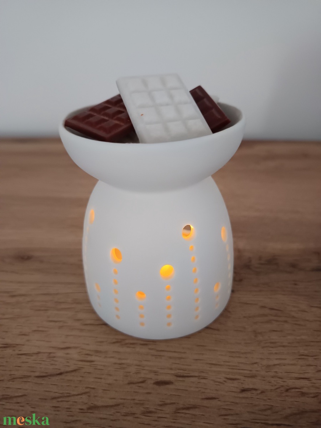 Édes kísértés - vanília-fahéj szója illatviasz - otthon & életmód - gyertya, illat, aroma - illatviasz - Meska.hu