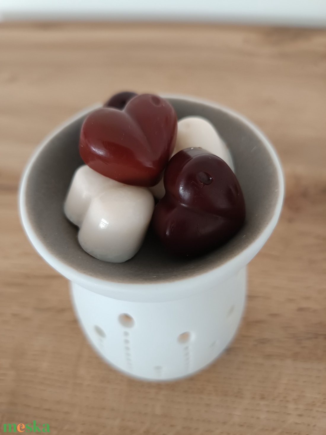 Téli szívdobbanás - vanília-fahéj szója illatviasz - otthon & életmód - gyertya, illat, aroma - illatviasz - Meska.hu