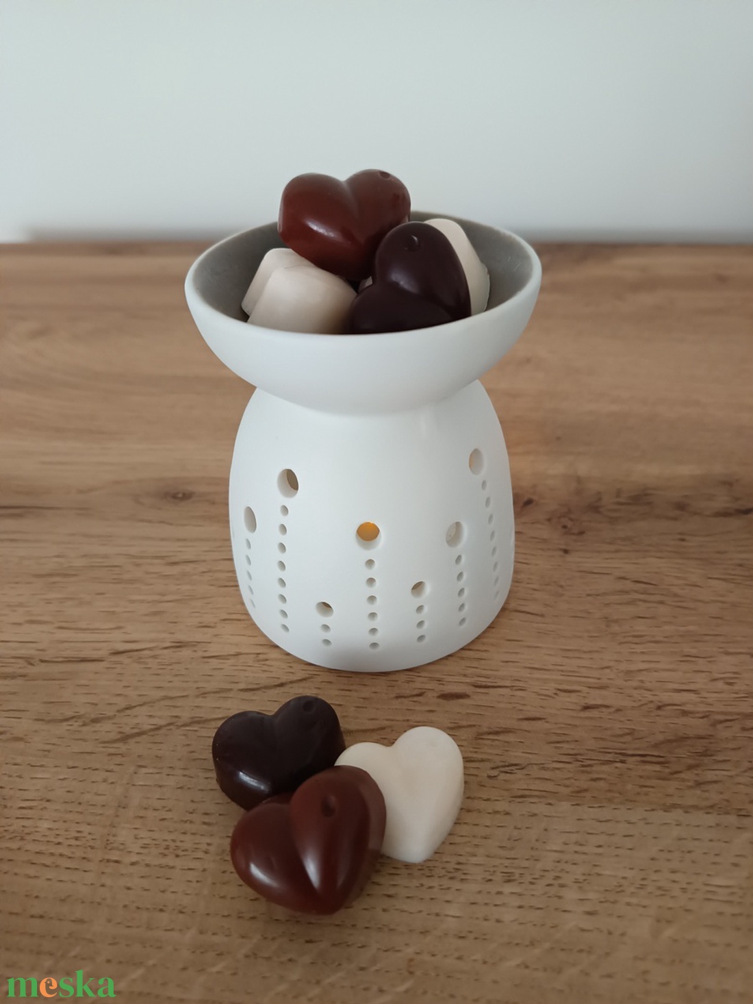 Téli szívdobbanás - vanília-fahéj szója illatviasz - otthon & életmód - gyertya, illat, aroma - illatviasz - Meska.hu