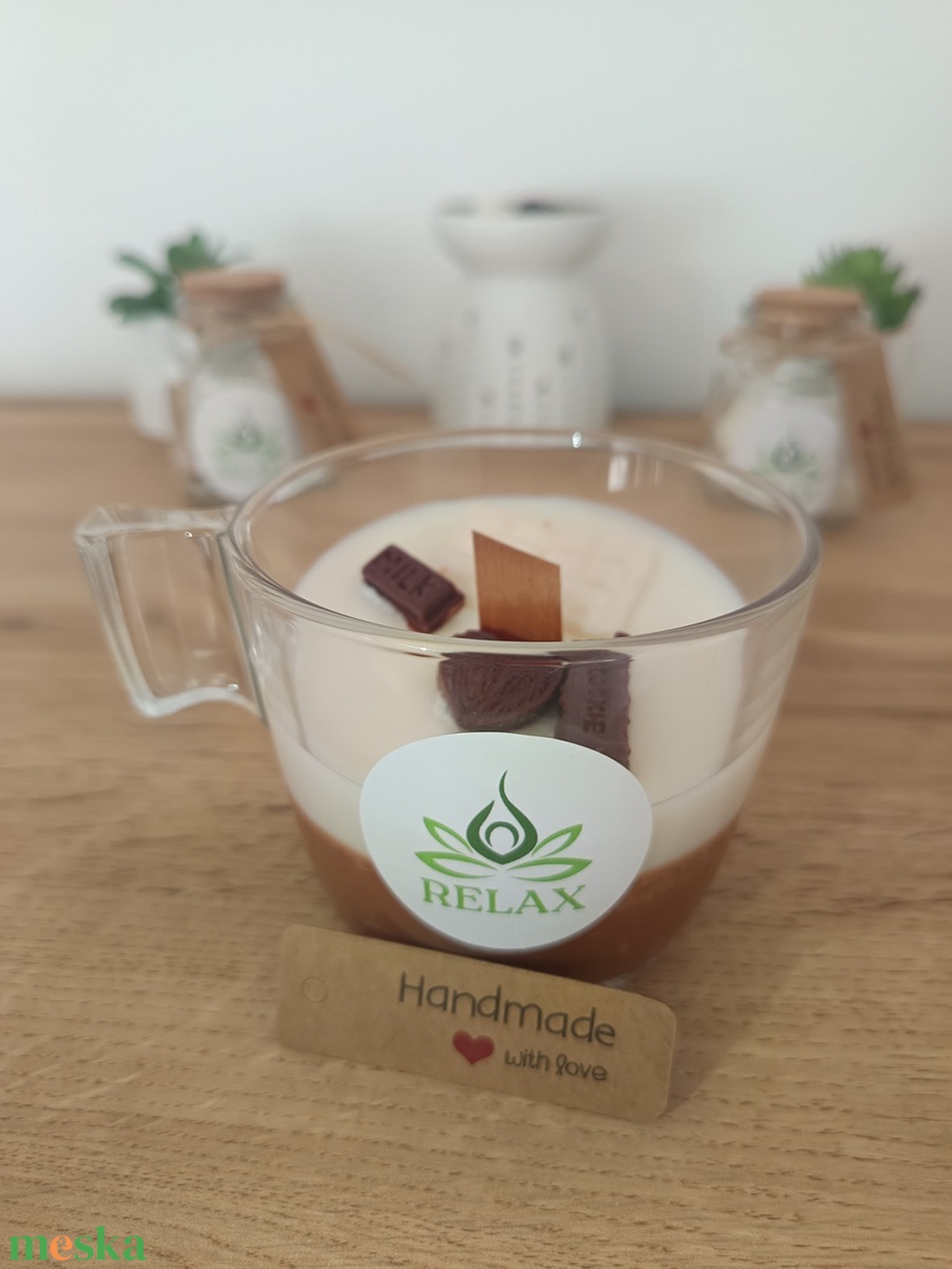 Trüffel krémpohár  RELAX kézműves gyertya - otthon & életmód - gyertya, illat, aroma - gyertya - Meska.hu