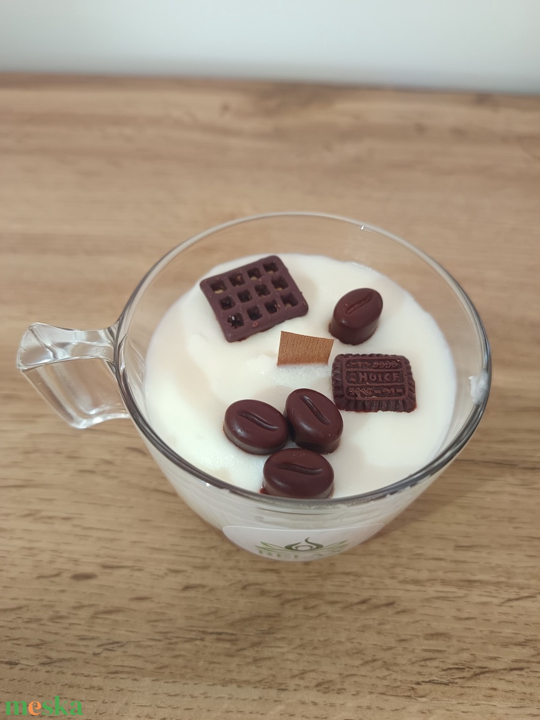 Trüffel krémpohár  csoki+kávé - otthon & életmód - gyertya, illat, aroma - gyertya - Meska.hu