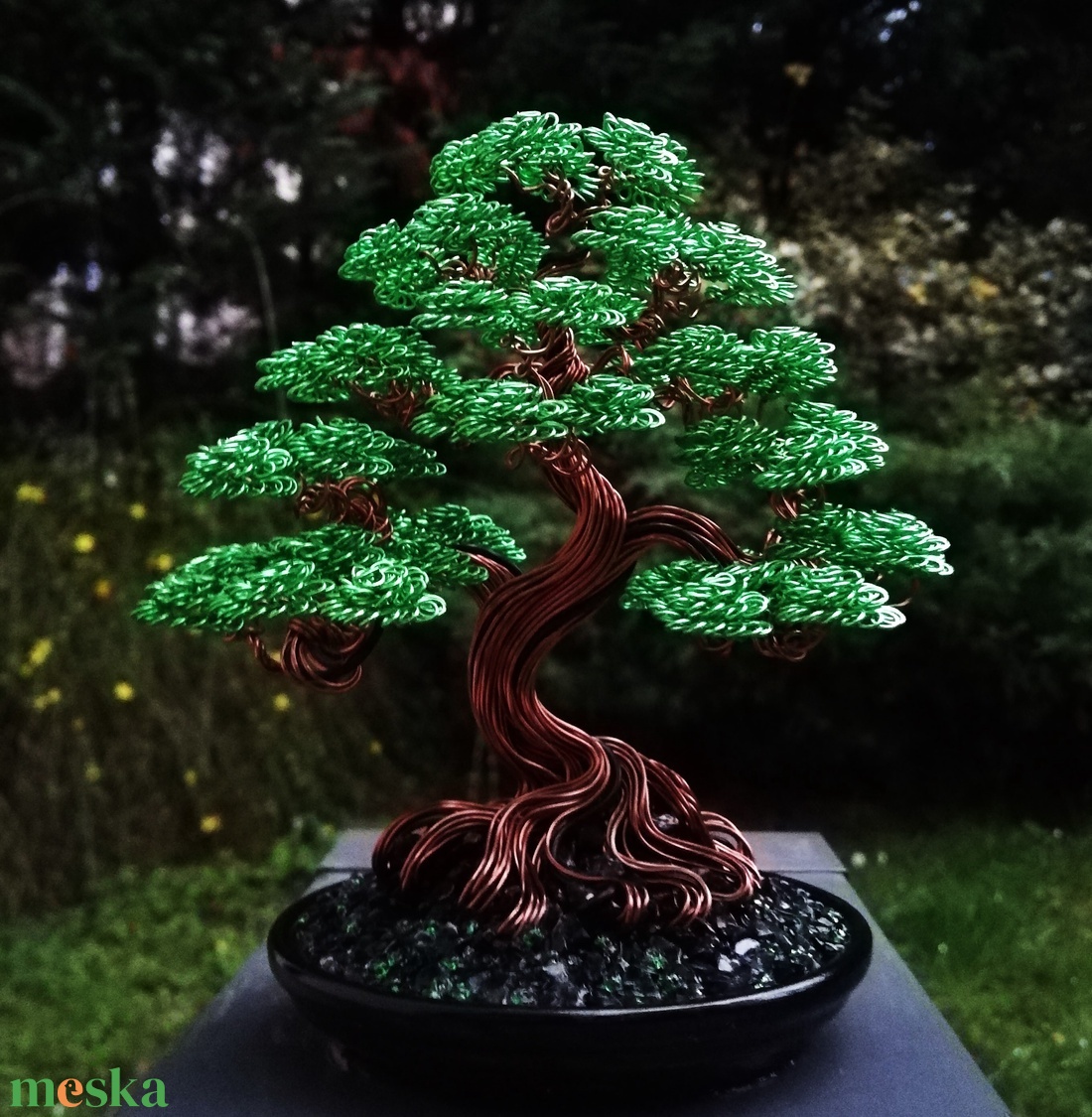 Zöld drótfa - otthon & életmód - dekoráció - asztal és polc dekoráció - bonsai - Meska.hu Zöld drótfa - otthon & életmód - dekoráció - asztal és polc dekoráció - bonsai - Meska.hu