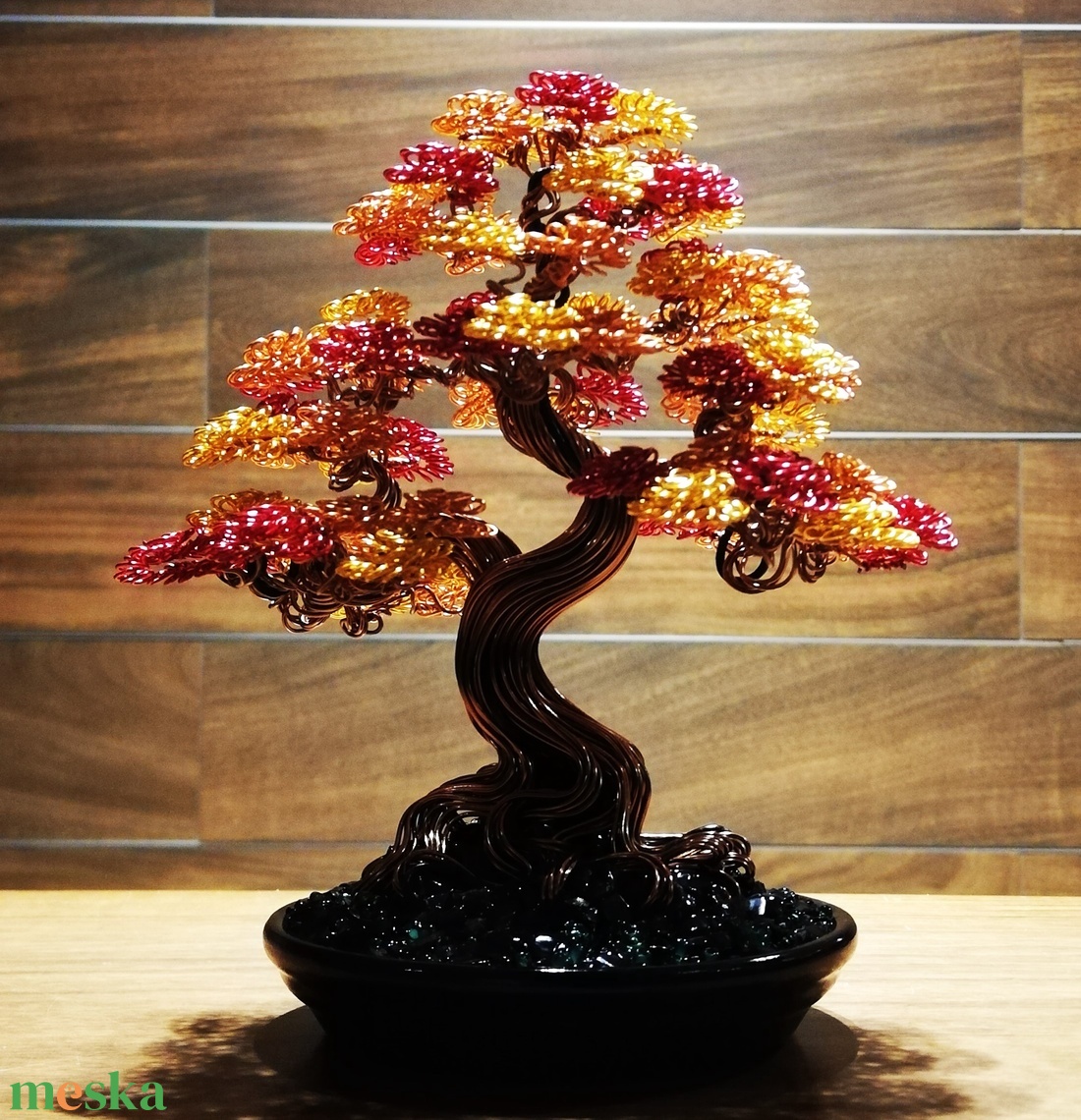 Őszi drótfa - otthon & életmód - dekoráció - asztal és polc dekoráció - bonsai - Meska.hu Őszi drótfa - otthon & életmód - dekoráció - asztal és polc dekoráció - bonsai - Meska.hu