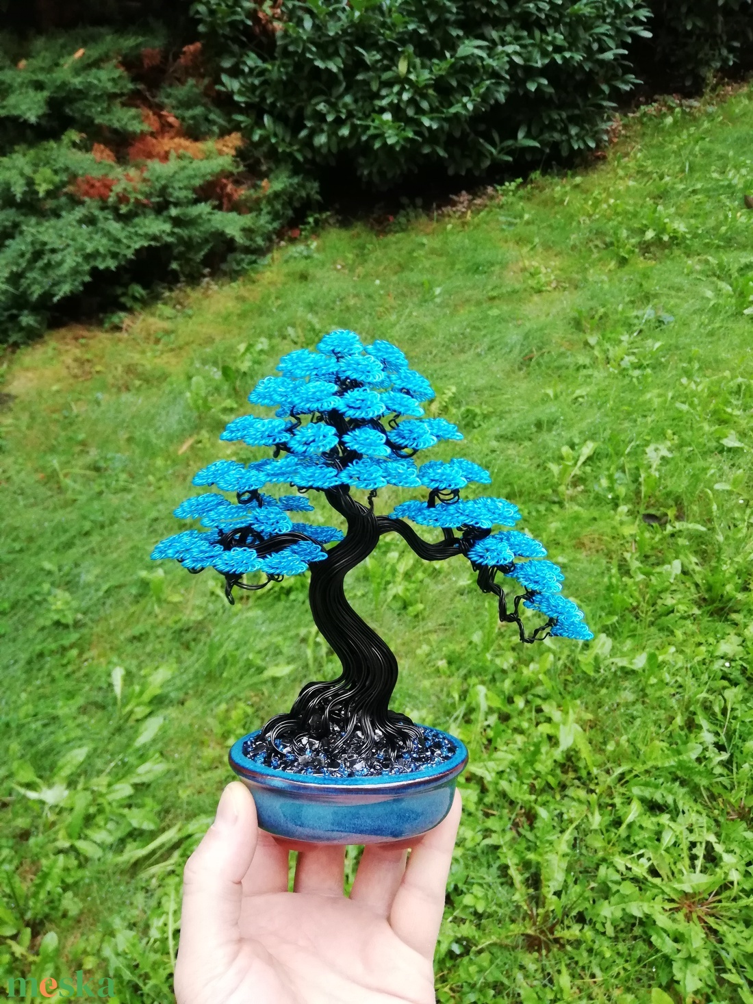 Kék bonsai - otthon & életmód - dekoráció - asztal és polc dekoráció - bonsai - Meska.hu Kék bonsai - otthon & életmód - dekoráció - asztal és polc dekoráció - bonsai - Meska.hu