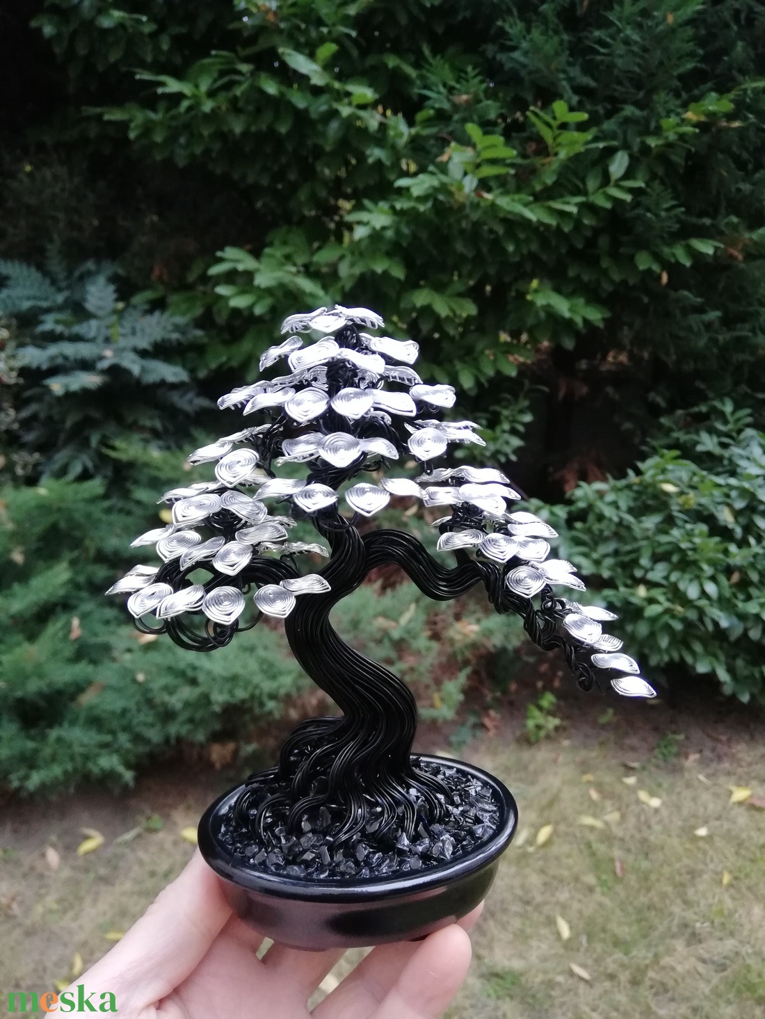 Ezüst kisfa - otthon & életmód - dekoráció - asztal és polc dekoráció - bonsai - Meska.hu Ezüst kisfa - otthon & életmód - dekoráció - asztal és polc dekoráció - bonsai - Meska.hu