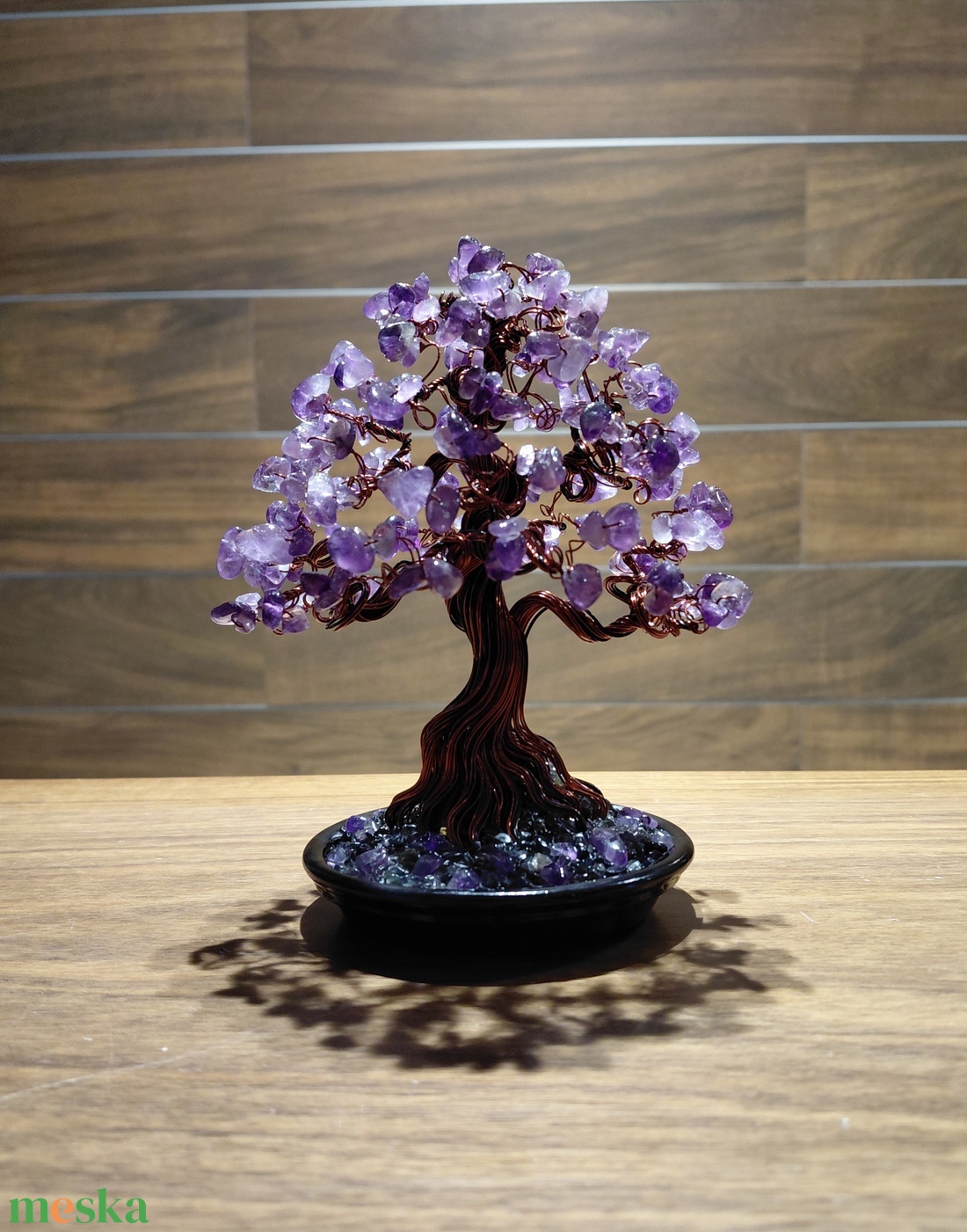 Ametiszt rézfa - otthon & életmód - dekoráció - asztal és polc dekoráció - bonsai - Meska.hu
