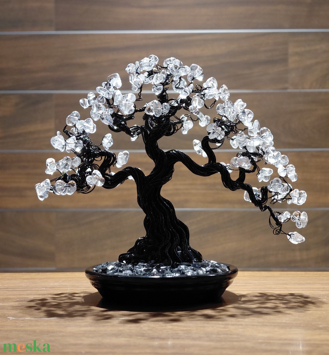 Hegyikristály rézfa - otthon & életmód - dekoráció - asztal és polc dekoráció - bonsai - Meska.hu