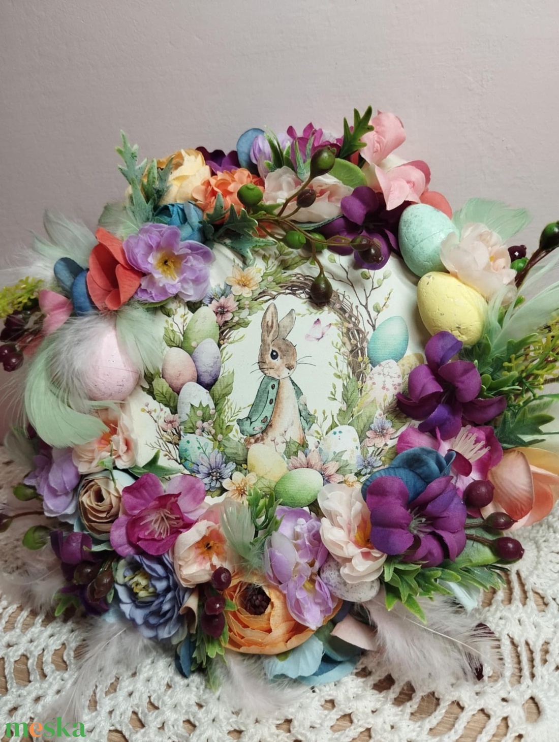 Húsvéti kopogtató - ünnepi díszek, dekorációk - húsvéti díszek és dekorációk - húsvéti ajtódísz, kopogtató - Meska.hu