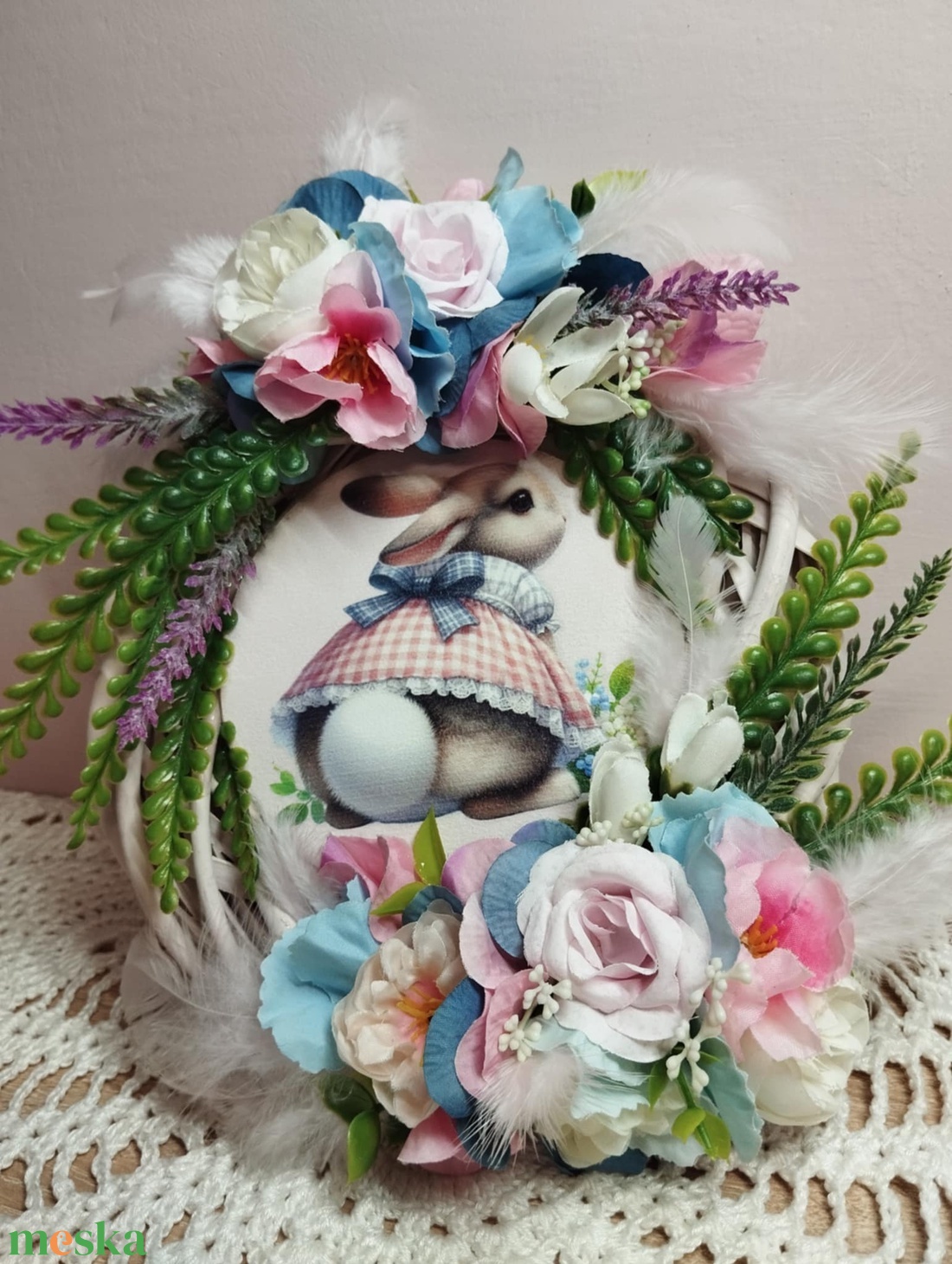 Húsvéti ajtódísz - ünnepi díszek, dekorációk - húsvéti díszek és dekorációk - húsvéti ajtódísz, kopogtató - Meska.hu