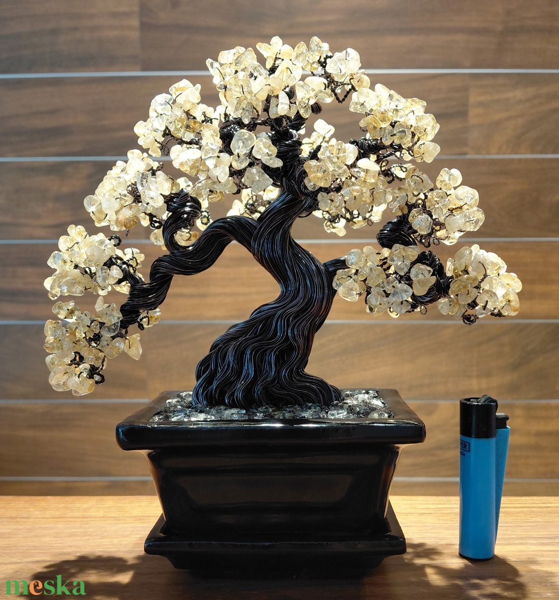 Citrin rézfa - otthon & életmód - dekoráció - asztal és polc dekoráció - bonsai - Meska.hu