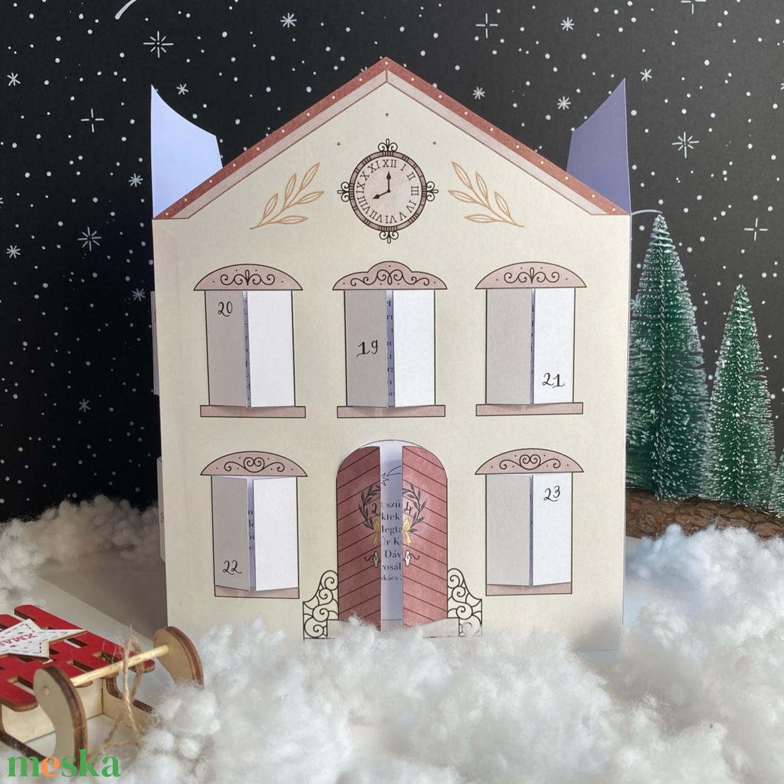 Adventi házikó - művészet - grafika & illusztráció - digitális - Meska.hu