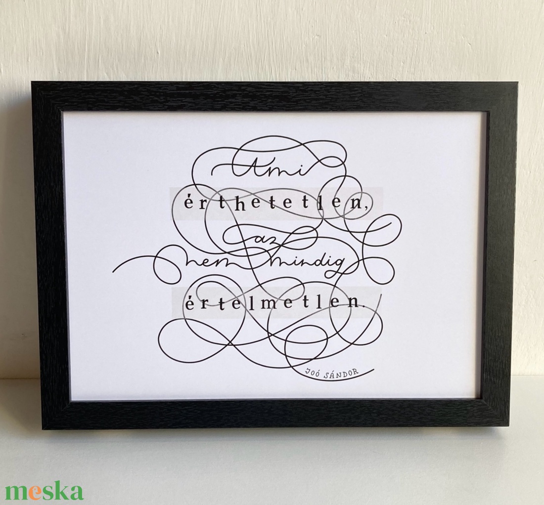 Érthetetlen - idézetes print - művészet - grafika & illusztráció - digitális - Meska.hu