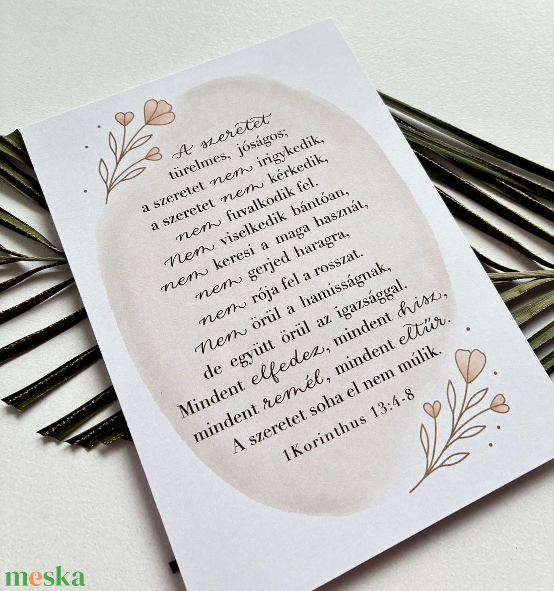 Szeretet himnusz - képeslap - művészet - grafika & illusztráció - digitális - Meska.hu