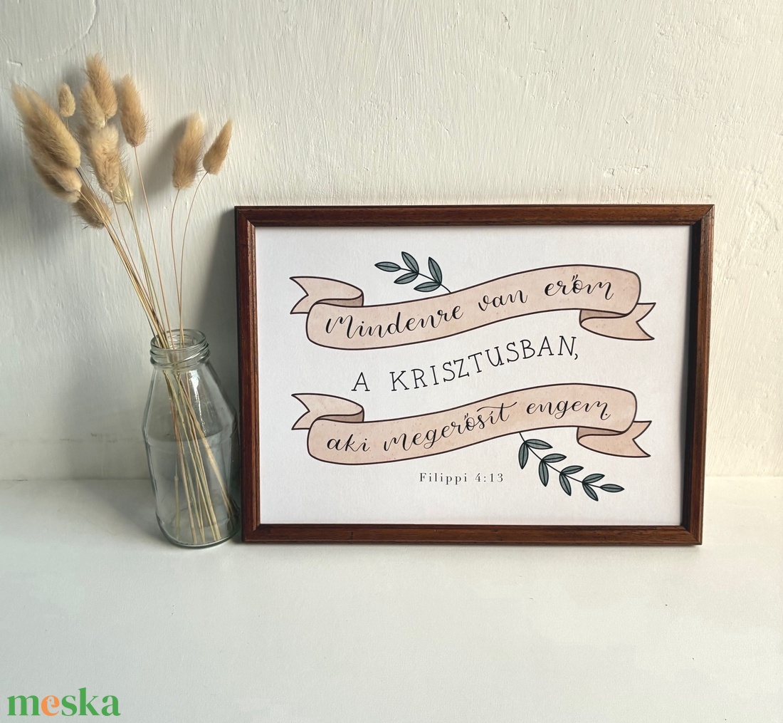 Erő Krisztusban - Igés print - művészet - grafika & illusztráció - digitális - Meska.hu