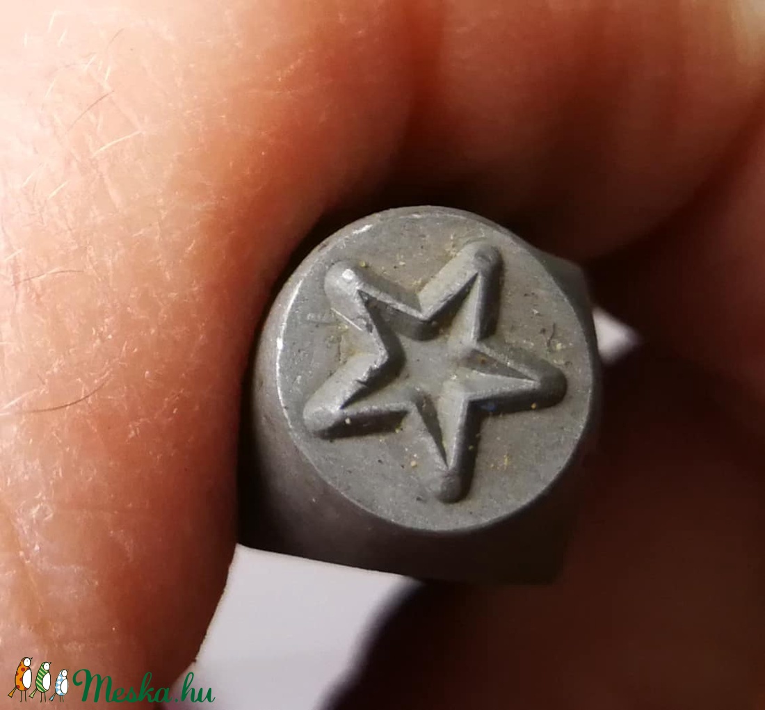 Fémbeütő, mintázó, poncoló, csillag fémműves szerszám ékszerhez - kellékek & szerszámok - szerszámok, eszközök - eszköz ékszerkészítéshez - Meska.hu