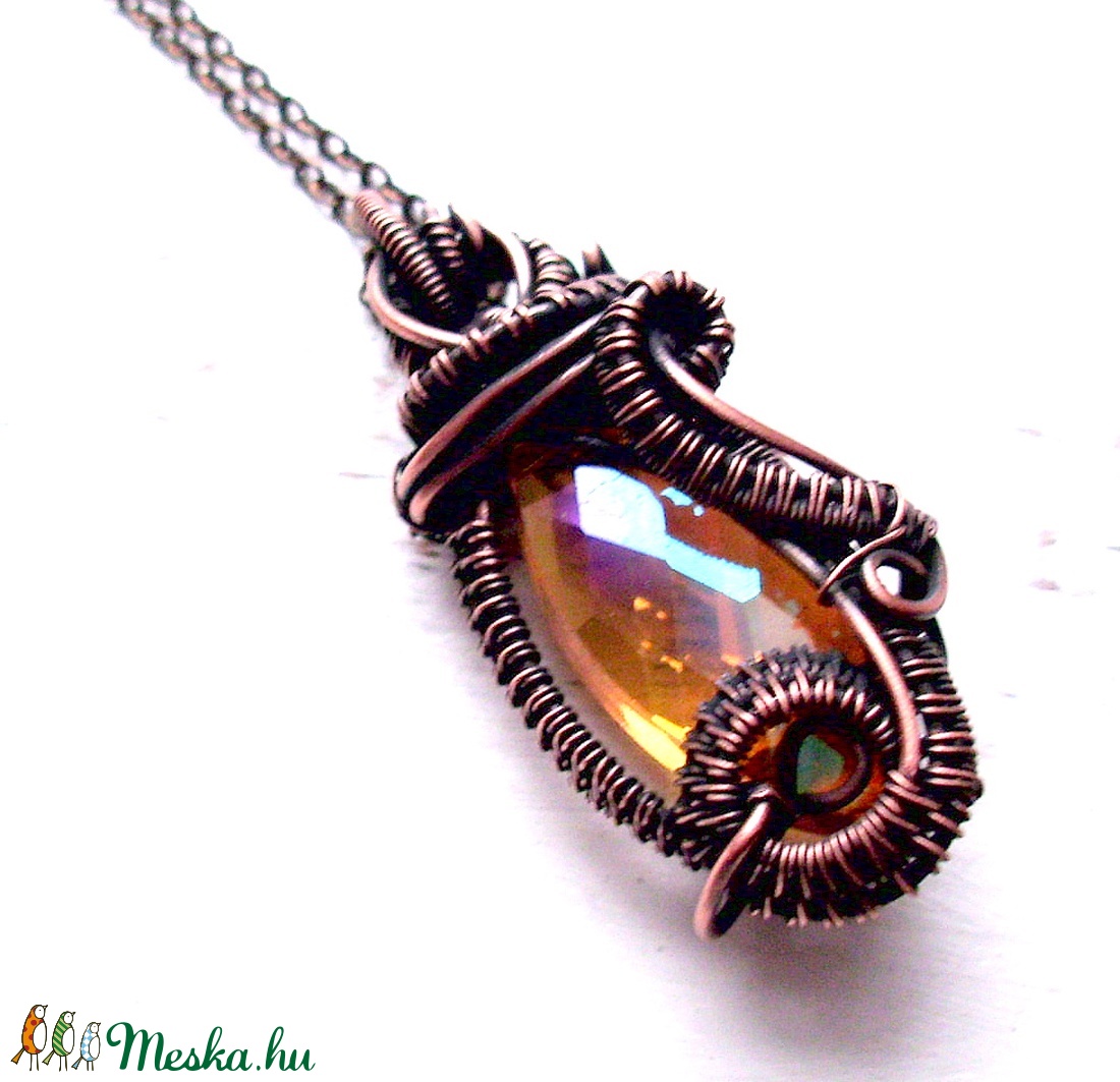 Rosegold kristály vörösréz nyaklánc/ medál - ékszer - nyaklánc - medálos nyaklánc - Meska.hu Rosegold kristály vörösréz nyaklánc/ medál - ékszer - nyaklánc - medálos nyaklánc - Meska.hu
