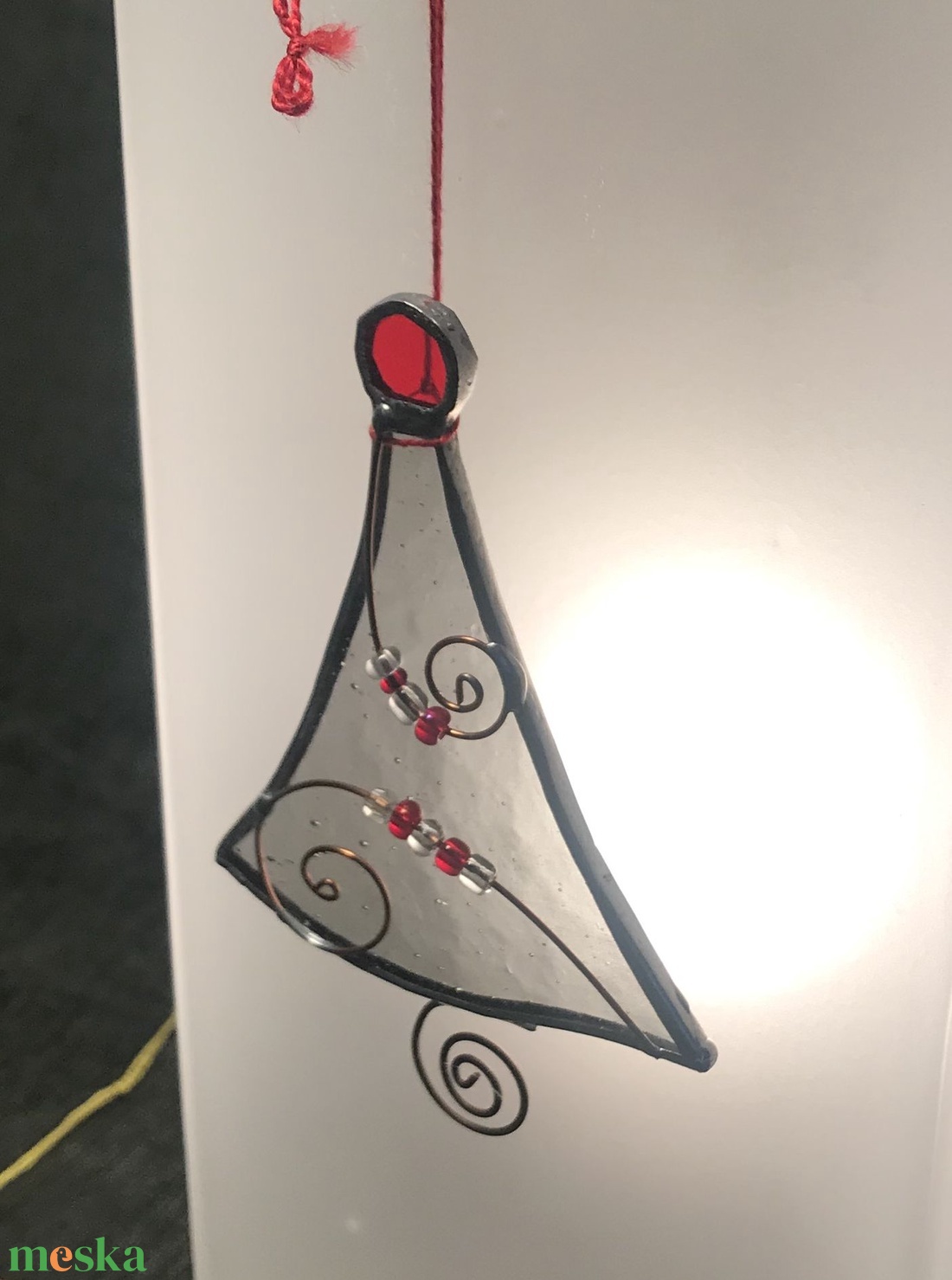 Karácsonyfa üvegdísz 2. (füst) - karácsony - karácsonyi lakásdekoráció - karácsonyfadíszek - Meska.hu