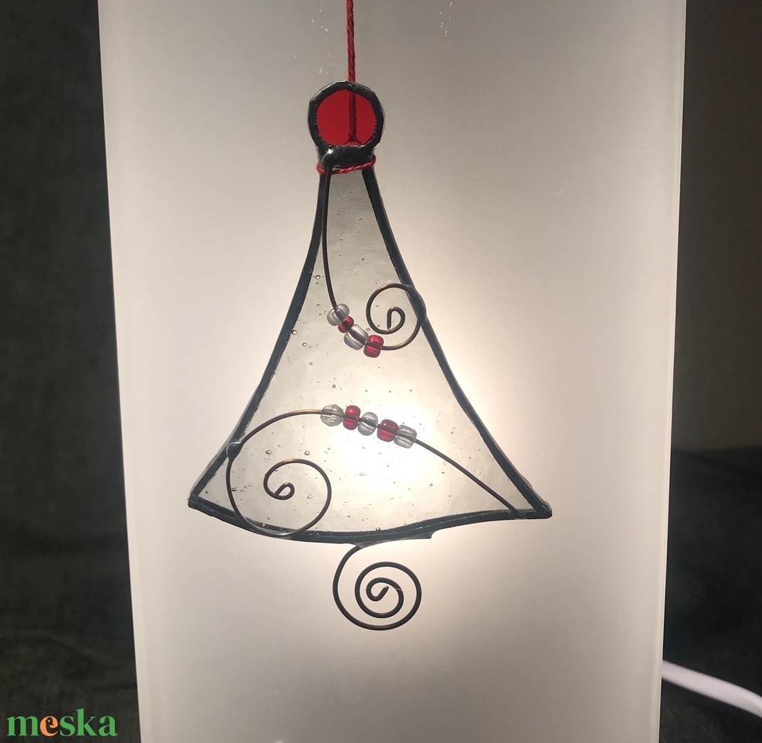 Karácsonyfa üvegdísz 2. (füst) - karácsony - karácsonyi lakásdekoráció - karácsonyfadíszek - Meska.hu